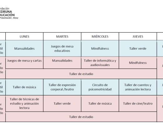 Horaris d'octubre en Infantil i Primària